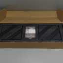 Forbena Black Floating Shelves Bathroom Set of 3, Wooden Wall Book Shelves, Rustic Shelf for Storage, Bathroom Organizer, Living Room, Kitchen, Office (Black) (17 Inches)