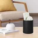 Pen Holder for Desk Pencil Organizer Cute Cup Holders Aesthetic (Black, 3.94" x3.15" x3.15")