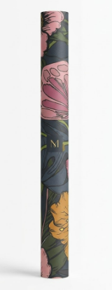 HLNIUC Vibrant Tropical Floral Peel and Stick Wallpaper 17”X118”Bold Bright Colorful Removable Wall Mural Pink Peony and Butterfly Contact Paper Tropical Botanical Leaves Art Paper for Living Room