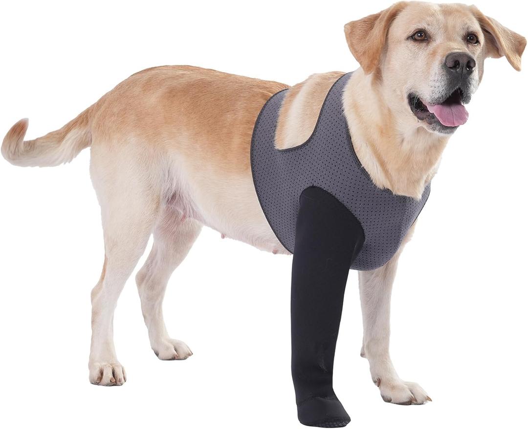 Dog Socks to Prevent Licking Paws ，Breathable Dog Leg Sleeve to Stop Licking and Biting， Firm and Secure Protect Wounds Dog Recovery Sleeve Socks(S-Right)