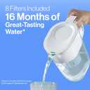 Brita Standard Water Filter for Pitchers and Dispensers, BPA-Free, Reduces Copper, Cadmium and Mercury Impurities, Lasts Two Months or 40 Gallons, Includes 2 Filters (8 Count)