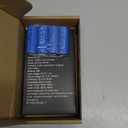 4-Slot 18500 Battery Charger Button Top Set for Flashlights,Universal 3.7V Batteries Charger for 18500 26650 21700 14500(No Suitable for nimh & Other 1.5V Batteries)