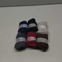 DYW Mens Fuzzy Slipper Socks Super Soft Cozy Fluffy Winter Warm Sleeping Socks (Large, 6 Pairs Solid Colors)