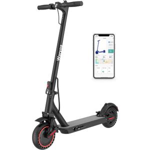 Electric Scooter, 350W/500W Powerful Motor, 15-31 Miles Range, 8.5"/10" Tires, 19/22 MPH Max Speed, Commuting Electric Scooter with Dual Suspension, Foldable E-Scooter with Dual Braking System