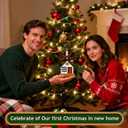 3 x New Home Christmas Ornament 2025, House Warming Gifts New Home, First Home Ornament for Couple Family Friends, New House Decorations Gift Ideas for Women (Red Door)