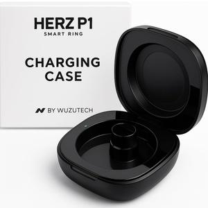 WuzuTech Herz P1 Rapid Charging Case - Smart Ring Portable Charging Case with 200 mAh Battery Magnetic Charger | Charges Herz P1 Smart Ring 8 Times | Compact & Lightweight Design for Travel