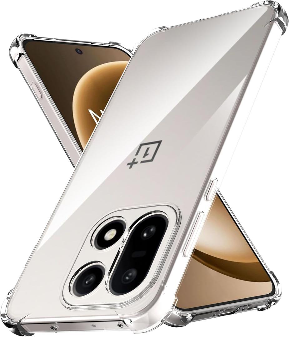 Anoowkoa for OnePlus 15 Case.Anti Yellowing Clear Cover Phone Case.Military-Grade Shockproof.Ultra-Thin Drop-Proof and Super Soft.for One Plus 15 Transparent