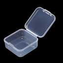 1 Pc Plastic Jewelry Storage Containers, Mini Clear Square Box Empty Case with Lid for Earplugs, Jewelry, Hardware or Other Small Crafts