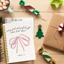 Chirstian Bible Verse Journaling Notebooks, Coquette Pink Bows Spiral Notebook, Christian James 1:17 Notebook Journal, Pink Office Supplies, Hardcover Spiral Lined Notebook 5.5 x 8.3