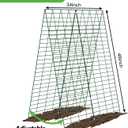 Foldable Cucumber Trellis - 2 Pack, 48" L x 34" W A-Frame Trellis, Climbing Plants Support Raised Bed Trellis with Twist Ties & Plant Bags for Outdoor Yards Gardens