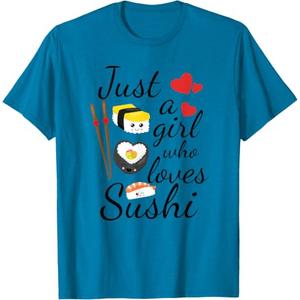 Cute Kawaii Sushi | Just A Girl Who Loves Sushi T-Shirt (M)
