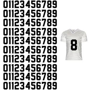 110 Pcs Iron on Numbers, Heat Transfer Numbers 0 to 9 Jersey Numbers for Sports T-Shirts Team Uniform for Soccer Basketball Football Baseball 8 Inch (Black)