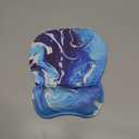 MROCO Ergonomic Mouse Pad with Gel Wrist Rest, Smooth Wrist Support Surface, Non-Slip PU Base for Pain Relief, Comfortable Mousepad for Computer, Laptop, Office & Home, 9.4 x 8.1 in, Blue Waves