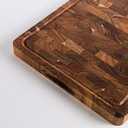 THETCHRY Walnut Wood Cutting Boards for Kitchen, Large Chopping Board Double Sided, End Grain Cutting Board with Handle, Charcuterie Butcher Block for Meal Prep & Serving with Gift Box, 17"×13"×1"