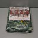 SearchI Christmas Dining Chair Covers Set of 6,Stretch Printed Kitchen Chair Cover Washable Spandex Xmas Parsons Chair Protector Slipcovers for Christmas Decoration,Holiday Party (Snowflake+Deer)