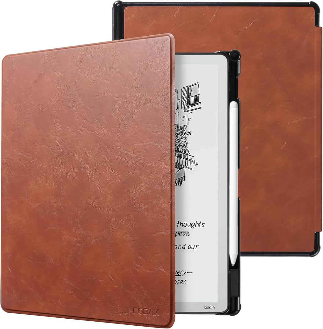 CoBak Case for 11" Kindle Scribe 3rd Generation 2025, Kindle Scribe Colorsoft - All New PU Leather Cover with Auto Sleep Wake, Pen Holder for Scribe 11" 2025 Released