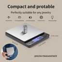 SKEAP Digital Jewelry Scale 500g x 0.01g Precision Gold Scale for Jewelers & Collectors, Digital Coin Scale with Backlit LCD, Tare Function Ideal for Gemstones, Bullion & Coins