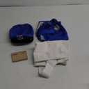 Kids Mailman Costume Mail Carrier Hat Mr. Postman Canvas Bag Vest Envelopes For Halloween Career Day Postal Costume
