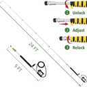Pressure Washer Extension Wand, 4 FT Telescoping, 7 Spray Nozzles, Gutter Cleaner with Brush Head, 2 x 48 x 4 inches