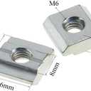 T Nuts Tee Sliding Slot Nuts 30 Series M6 Threaded Slide in Pre-Assembly for 30x30 Aluminum Extrusions Frame with Profile 3030 Sereis 8mm Slot for CNC Router Build Rail 3D Printer 24pcs