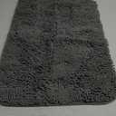 OLANLY Bathroom Rugs 30"x20", Extra Soft Absorbent Chenille Bath Rugs, Rubber Backing Quick Dry, Machine Washable Bath Mats for Bathroom Floor, Tub and Shower, Home Decor Accessories, Grey