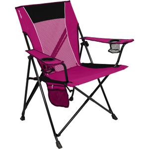 Kijaro Dual Lock Portable Camping Chairs - Enjoy the Outdoors with a Versatile Folding Chair for Sports, Lawn - Dual Lock Feature Locks Position  Hanami Pink
