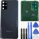 Ubrokeifixit Galaxy S20+,S20 Plus Rear Back Glass Cover Replacement for Samsung Galaxy S20+ G985 6.7",S20+ 5G G986,Pre-Cut Tape(Gray+Camera Lens)