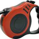 SALAN Retractable Dog Leash, 16.5 feet Pet Lead with Anti-Slip Handle, Durable Training Leash for Small Medium Dogs Cats, Red and Blue (Red)