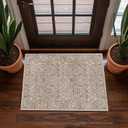Washable 2x3 Entry Rug, Front Door Rugs Indoor, Vintage Floral Area Rugs for Kitchen, Non-Slip Bathroom Small Rugs, Perfect for Entryway Decor Door Mat (2x3 Moss)
