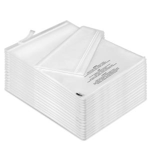 1500 Pcs 11" x 14" Self Sealed Clear Poly Bags with Suffocation Warning Clear Poly T-shirt Bags for Packaging, Shipping, Clothes & FBA with Permanent Adhesive