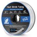 Heat Shrink Tubing 3/8 Inch, 3:1 Ratio Wires heat shrink tube, Dual Wall Adhesive-Lined Waterproof Shrink Wrap Tubing, 33FT Transparent Industrial and Marine Grade Heat Shrink Wrap