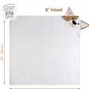 Mooreeke 2 Pack Toddler Towels - 100% Cotton Toddler Hooded Towels - Soft Baby Bath Towel with Hood for Newborn - Comfort Towel for Baby Girls and Boys - Animal Shaped (Puppy & Fox)