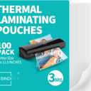 Binditek 100 Pack 3 Mil Thermal Laminating Pouches, 9x11.5 Inches Laminating Sheets, for Letter Size, Ultra Clear, Glossy, Hold 8.5x11 Inches, Heat Seal, Office School Supplies