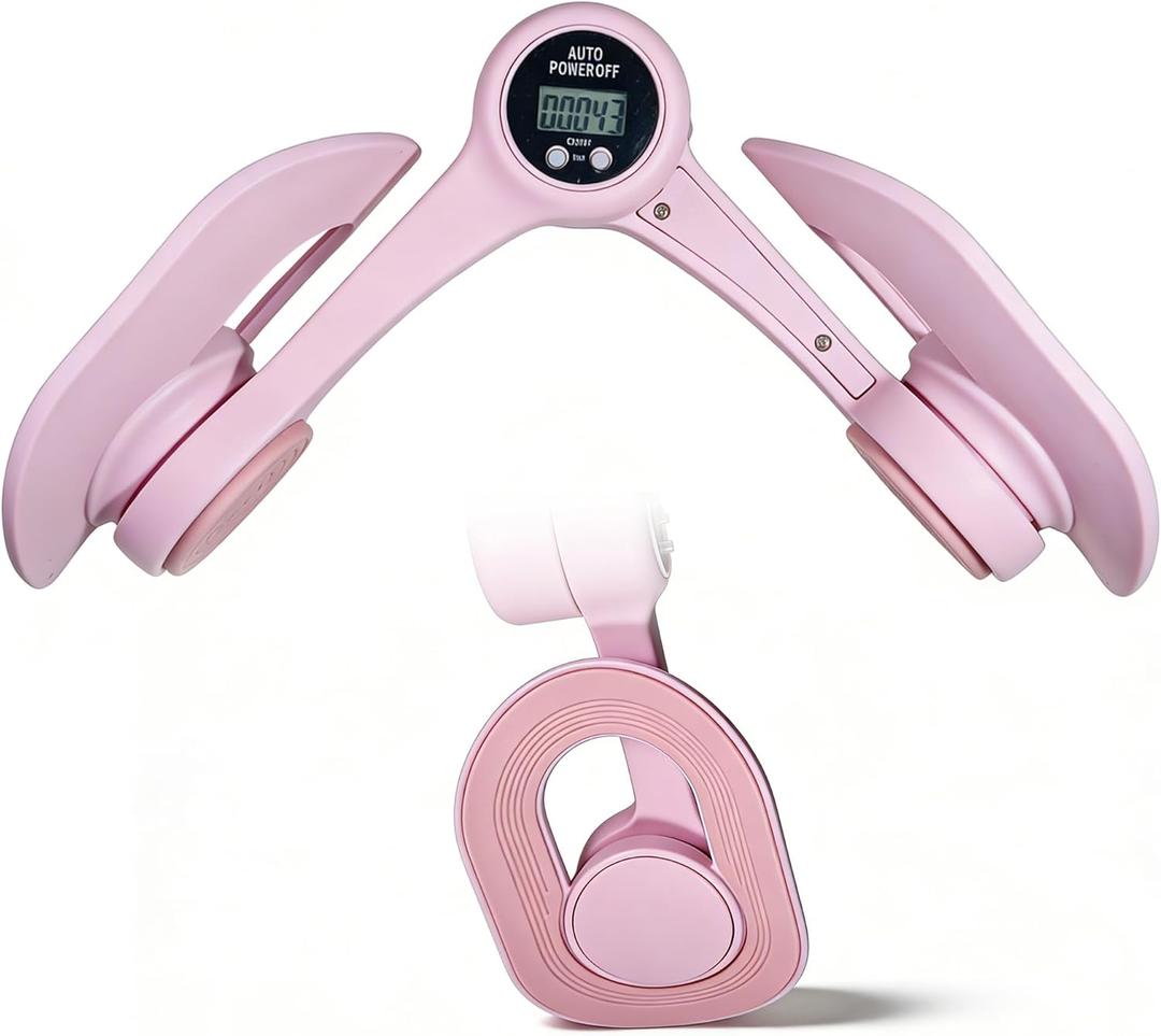 Hip Thigh Trainer, 360Adjustable Pelvic Floor Exercise with LED Display, Inner Thigh Workout & Postpartum Recovery for Women, Home Gym Equipment for Hip, Leg, Arm