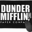 2 x Dunder Mifflin Mouse Pad Mat (Black)