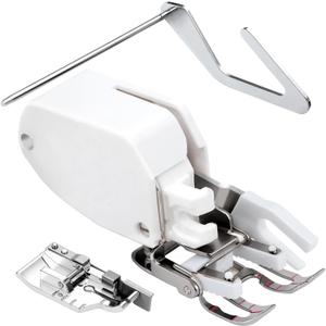Open Toe Walking Foot W/Guide for Brother Sewing Machine Quilting and Sewing Presser Foot Stitch Through Multiple Layers and Match Prints,Fits for Brother, Janome, Singer, and More
