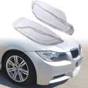 Astra Depot 2pcs Car Front Headlight Lens Cover Headlamp Clear PC Shell Compatible with BMW 3 E90 Sedan E91 Touring 2005-2011 '05-08