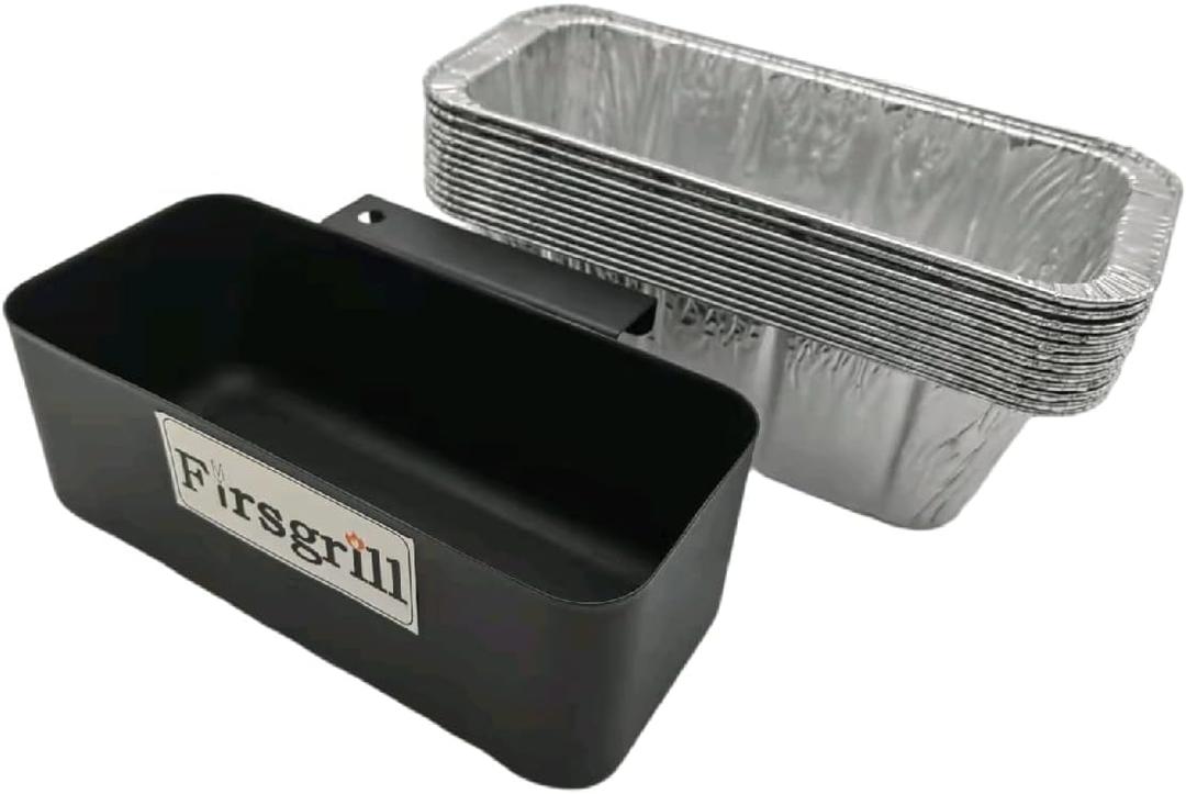 Professional Replacement Blackstone Griddle 17, 22, 28, 30 & 36 inches Grease Cup Foil Tray pan (Short Hook & 12 Linners)