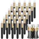 30 Pieces Lash Brushes for Cleaning Lash Shampoo Brushes for Eyelash with Container Blackhead Removing Nose Pore Deep Cleaning(4 Inch,Black)