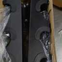 Fitvids Neoprene Dumbbell Set with Rack, 50 LB, Color Series