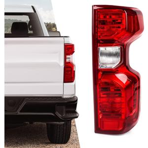 Huray Tail Light Rear Lamp for Chevy Silverado 2019 2020 2021 2022 2023 (Only for Halogen Type) OE Style Assembly Rear Brake Lamp Passenger Side
