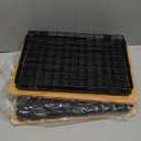 2 Set Large Stackable Wire Basket with Bamboo Tops & Tag- Pantry Organizer and Storage Bins, Kitchen Counter Cabinet Shelf Countertop Under Sink Organizing for Food Snack Produce Onion Potato Bread