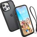Catalyst Influence Case for iPhone 14 Pro, 2.5X Higher Drop Protection, Fingerprint Resistant, Durable, Easy to Clean and Install, 30% Louder Forward Audio, Lanyard Included Black