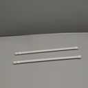 Tension Rod 16 to 28 Inch, Goowin Small Tension Rod, 5/8" Diameter No Drilling Expandable Short Tension Rods Spring Rods, Tension Rods for Closet, Cupboard, Hanging Clothes, 2 Pack, White