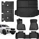 Custom Fit Floor Mats & Trunk Cargo Liner & Backrest Mat for 2018-2024 BMW X3 G01 All Weather TPE Rubber Protection Mat Upgrade Material