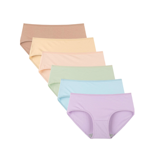 INNERSY Womens Underwear Cotton Hipster Panties Regular & Plus Size 6-Pack S