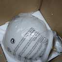 Mid Century Modern Globe Semi Flush Mount Ceiling Light Fixture Frosted Glass with Gold Brass Finish,1-Light Sphere Glass Pendant Lights for Aisle Porch Stairway Closet Kitchen Laundry Room(Bulb Incl) (6 inch)