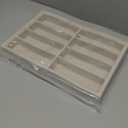 Coward Sunglass Organizer, Beige Velvet Glasses Trays - Eyeglasses Watches Jewelry Display - Men Women (8 Grids)