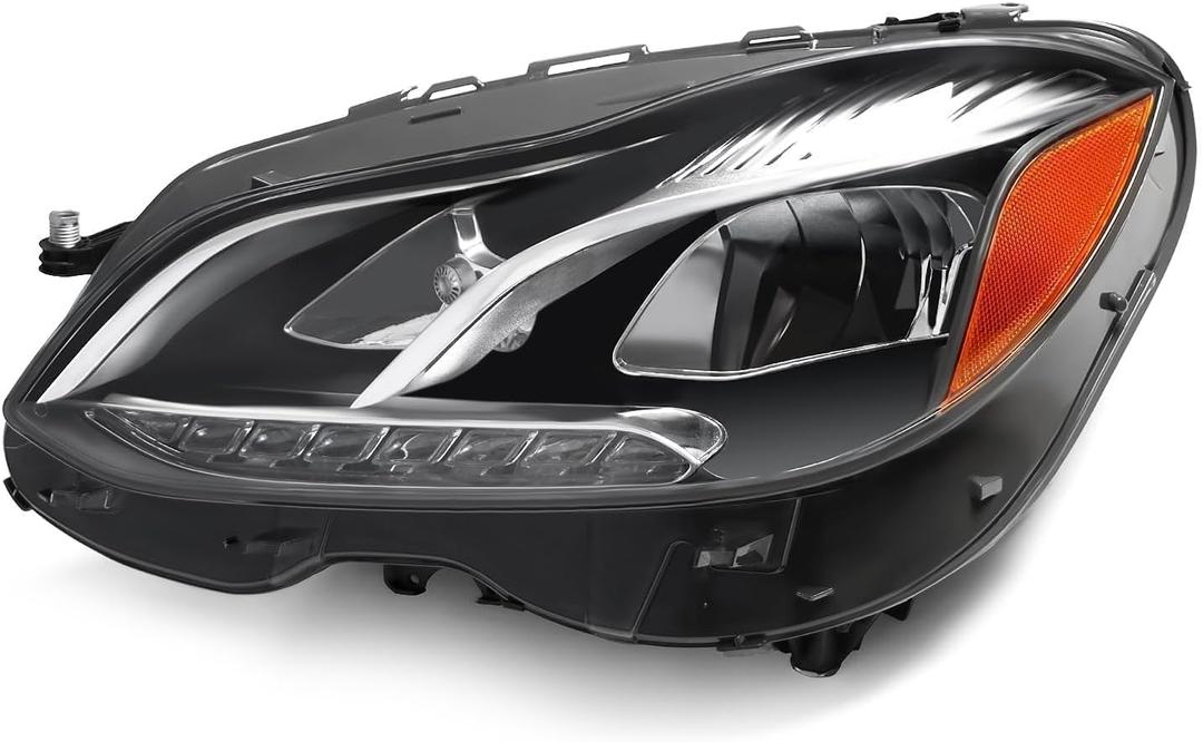 MB2502219 Left Driver Side Headlight Assembly Compatible with 2014-2016 E-Class W212 E550/E500/E400/E350/E300/E250/E200/E63 AMG/E63 AMG S Sedan/Wagon W/O Cornering Light Headlamp 2128202139