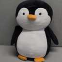 MMguai 5 Pieces Penguin Stuffer Animals Set, Giant 16 Inch Mommy Penguin Plush Toy with 4 Cute Babies Plushies in Her Zippered Tummy, Gifts for Kids Girls Boys, Birthday, Christmas